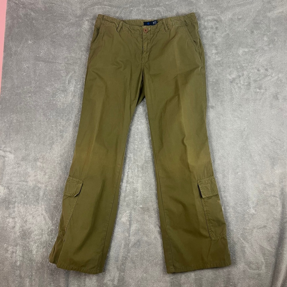 Boden Cargo Pants Womens 10 Green Straight Leg Performance Hiking